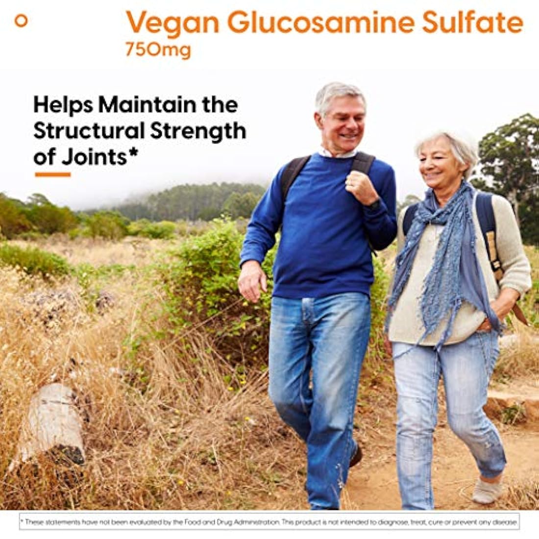 Sulfato vegano de glucosamina Doctor's Best Vegan, soporte para articulaciones, sin OMG, vegano, sin gluten, sin soja, 750 mg 180 cápsulas vegetarianas