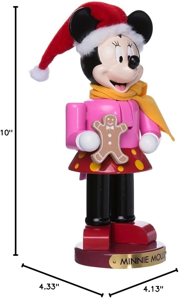 Nutcracker Minnie Mouse de Kurt Adler, figura decorativa navideña