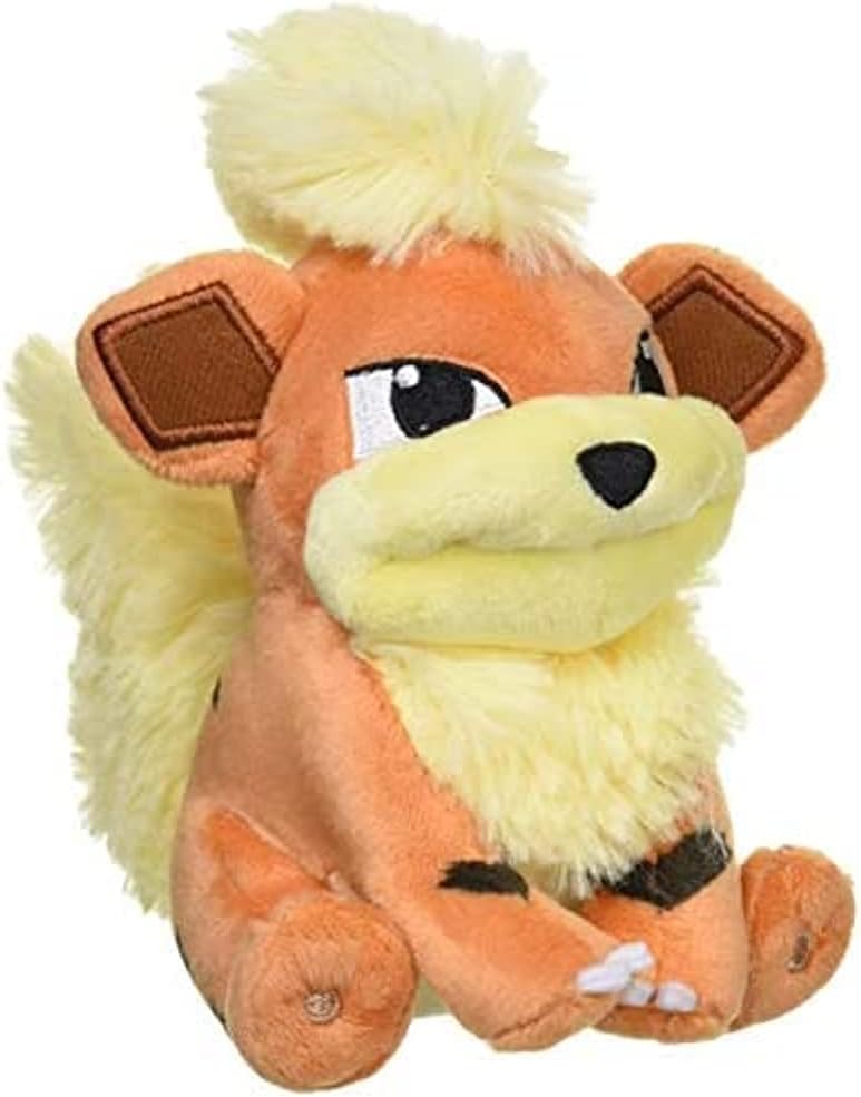 Pokemon Center Original Fit Growlithe Caninos Fukano Peluche de felpa