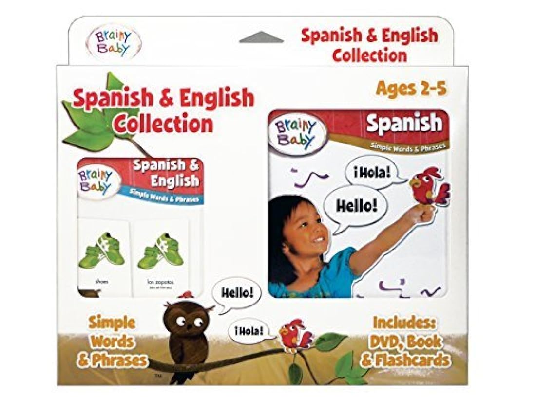 Brainy Baby Colección para estudio de español e inglés