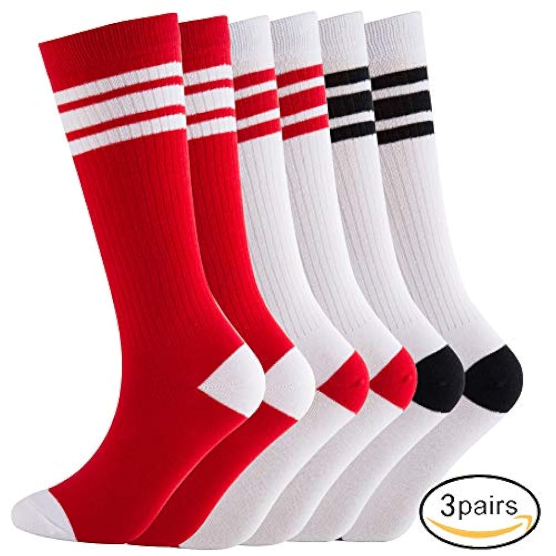 Calcetines de tubo alto en la rodilla.