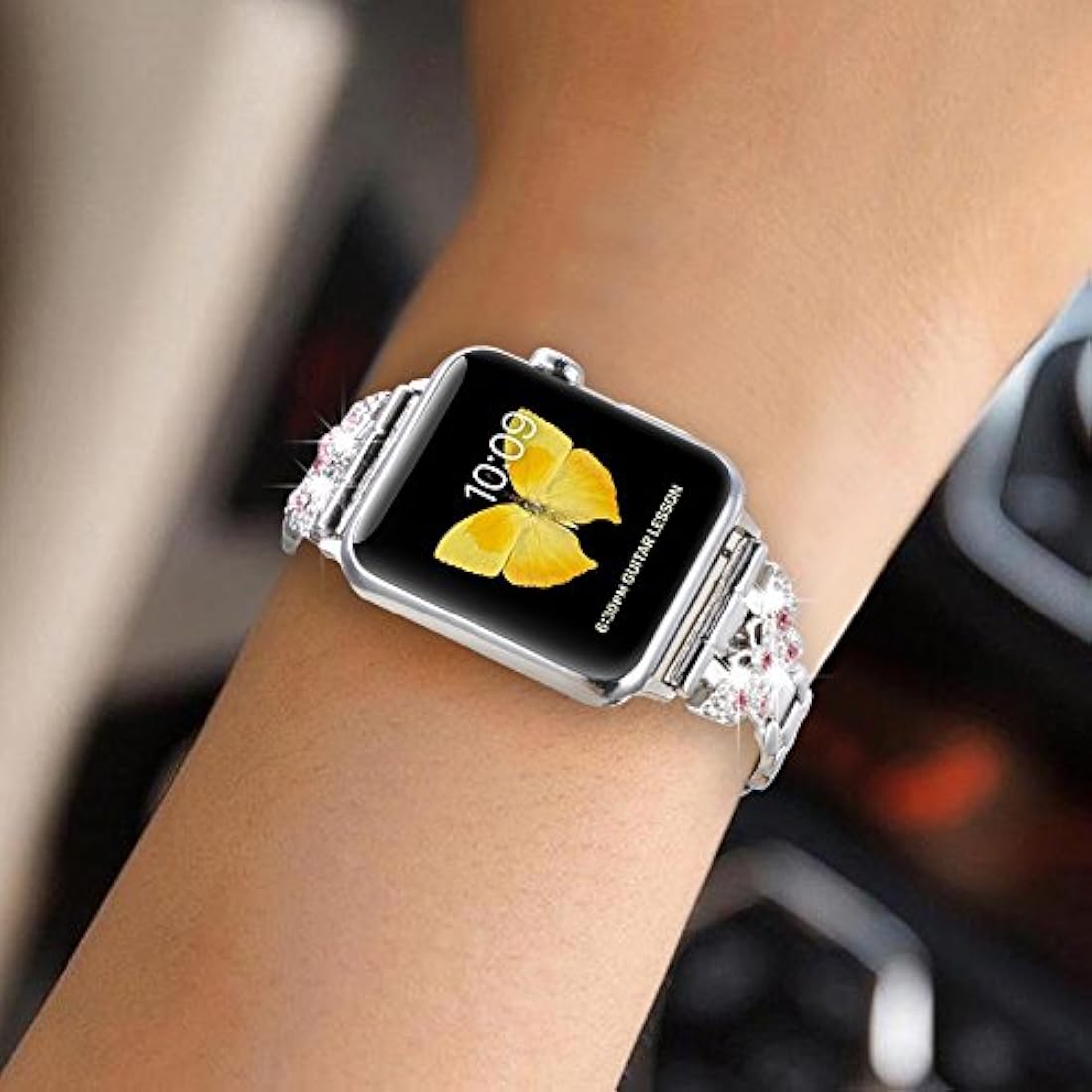 SaNgaiMEi Correa de acero inoxidable Para Apple Watch