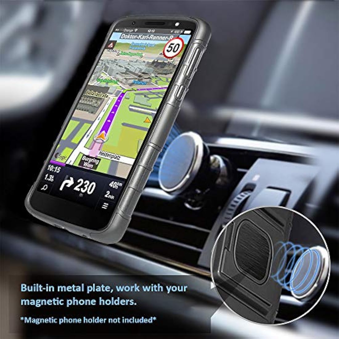 Defender - Carcasa híbrida para Motorola Moto E6 XT2005