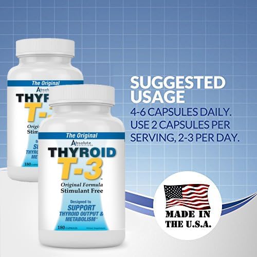 Suplemento Thyroid T-3 Radical Booster Metabólico 180 cáp