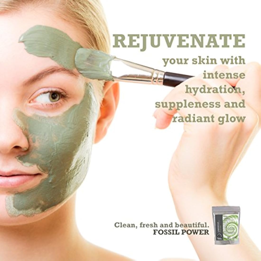 Polvo natural puro de arcilla de bentonita