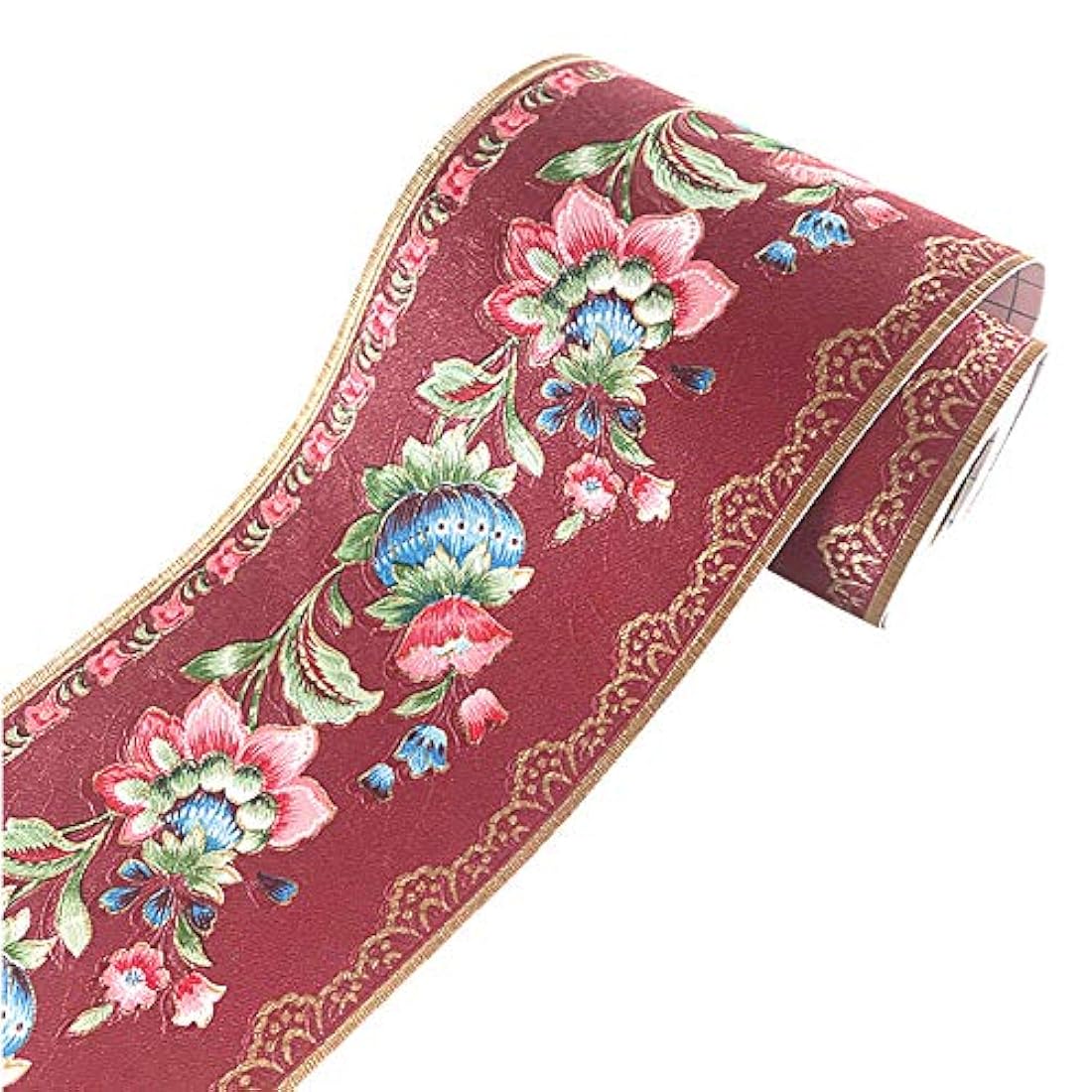 Papel pintado autoadhesivo decorativo rojo (16.4 ft)