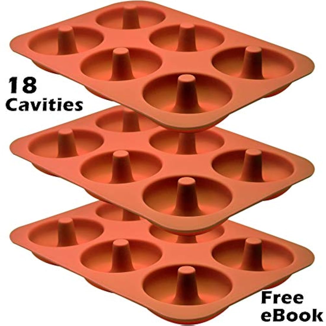 Molde de silicona profesional 3 unidades, antiadherente