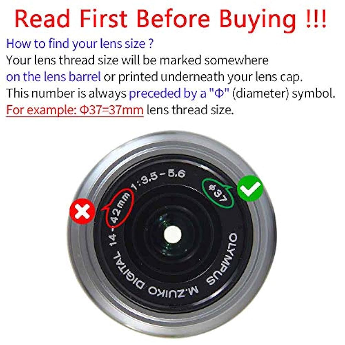 Tapa de objetivo de 1.457 en una presión con soporte lente