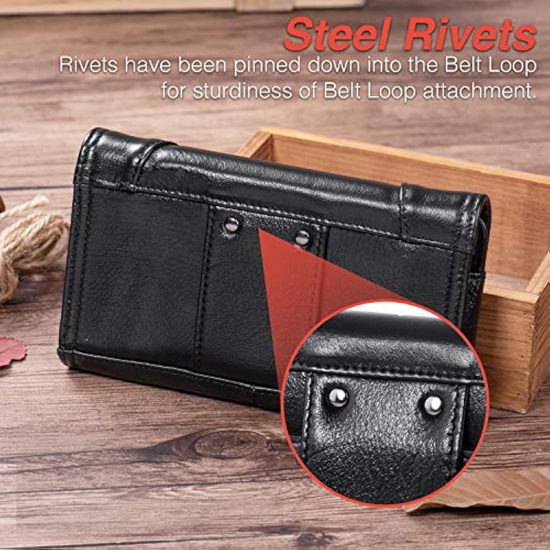 Funda para iPhone 8 Plus, con lazo para cinturón Hengwin -