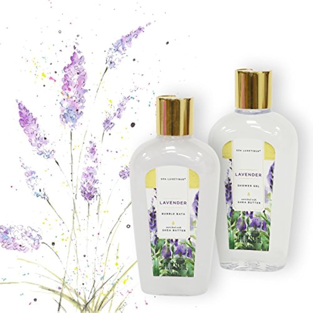 Cesta lujosa de regalo de spa con fragancia de lavanda