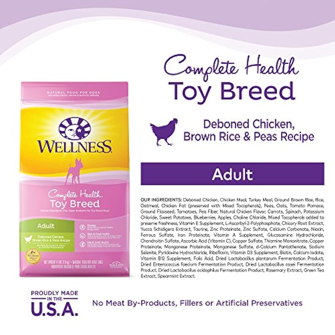 Bienestar Salud completa Alimento seco natural perro de raza