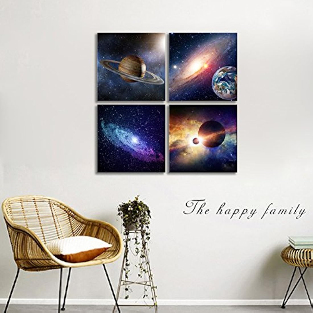 Pinturas sobre lienzo para recámara hogar decoraciones