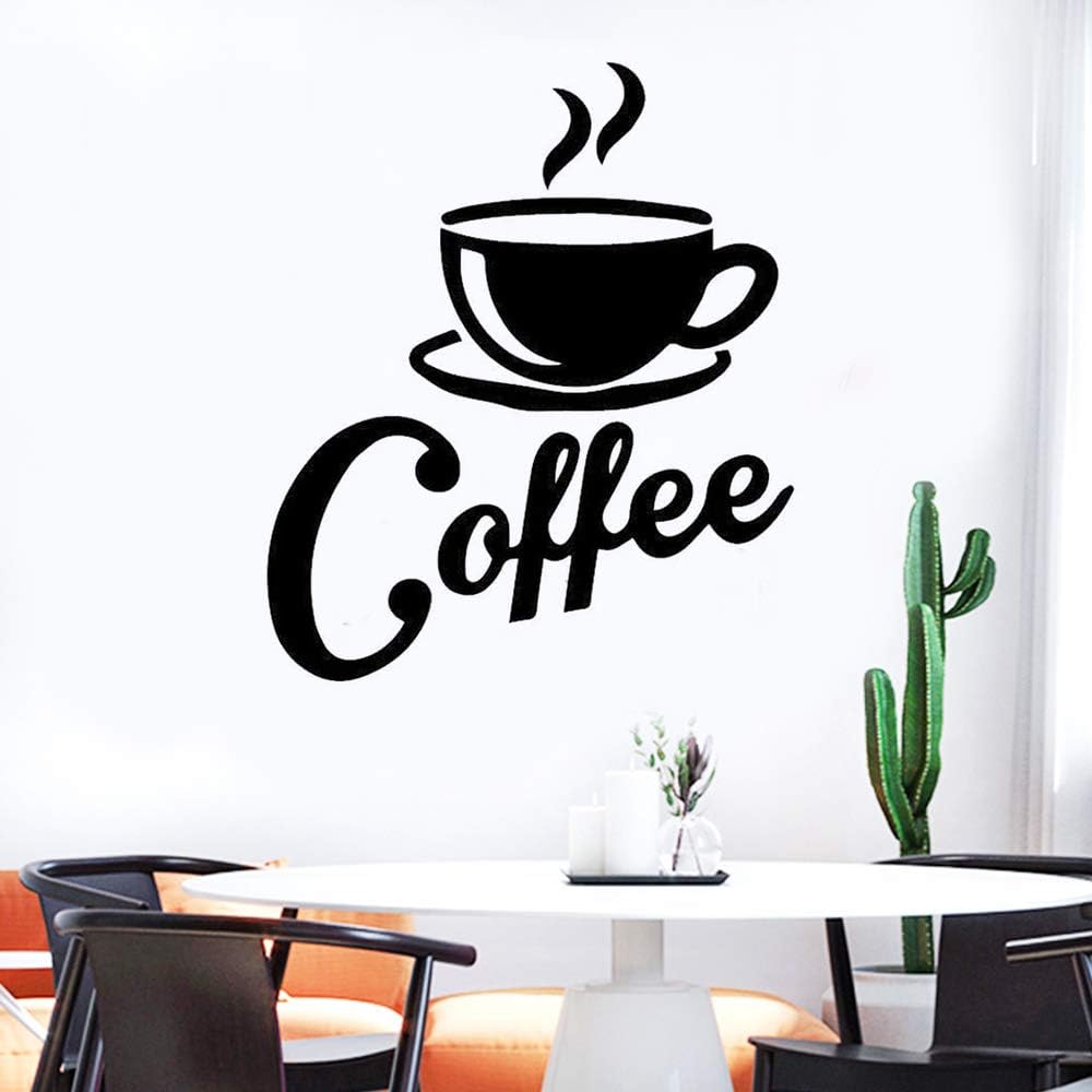 Vinilo Decorativo de Taza de Café LZYMSZ, Removible, DIY