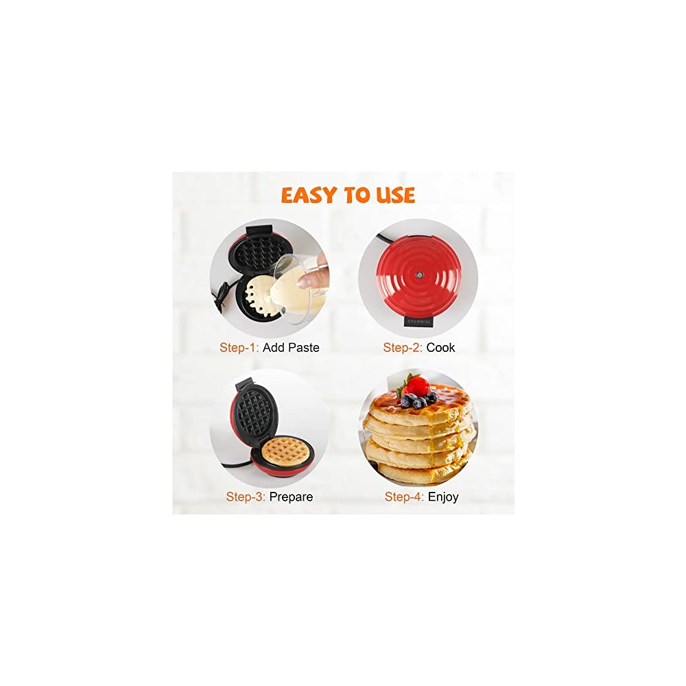 Wafleras Mini máquina para hacer gofres 4 pulgadas
