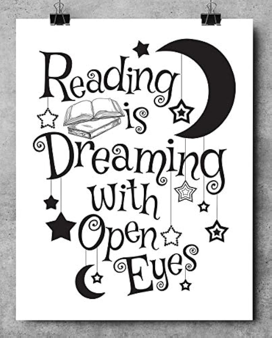 Leer es soñar con los ojos abiertos Lámina sin marco 11x14