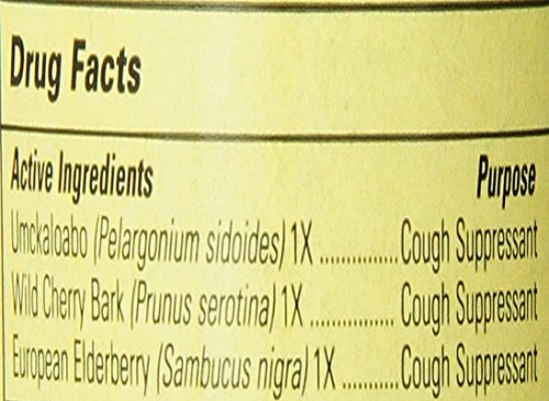 Jarabe para la tos sabor a bayas naturales de 4 onzas