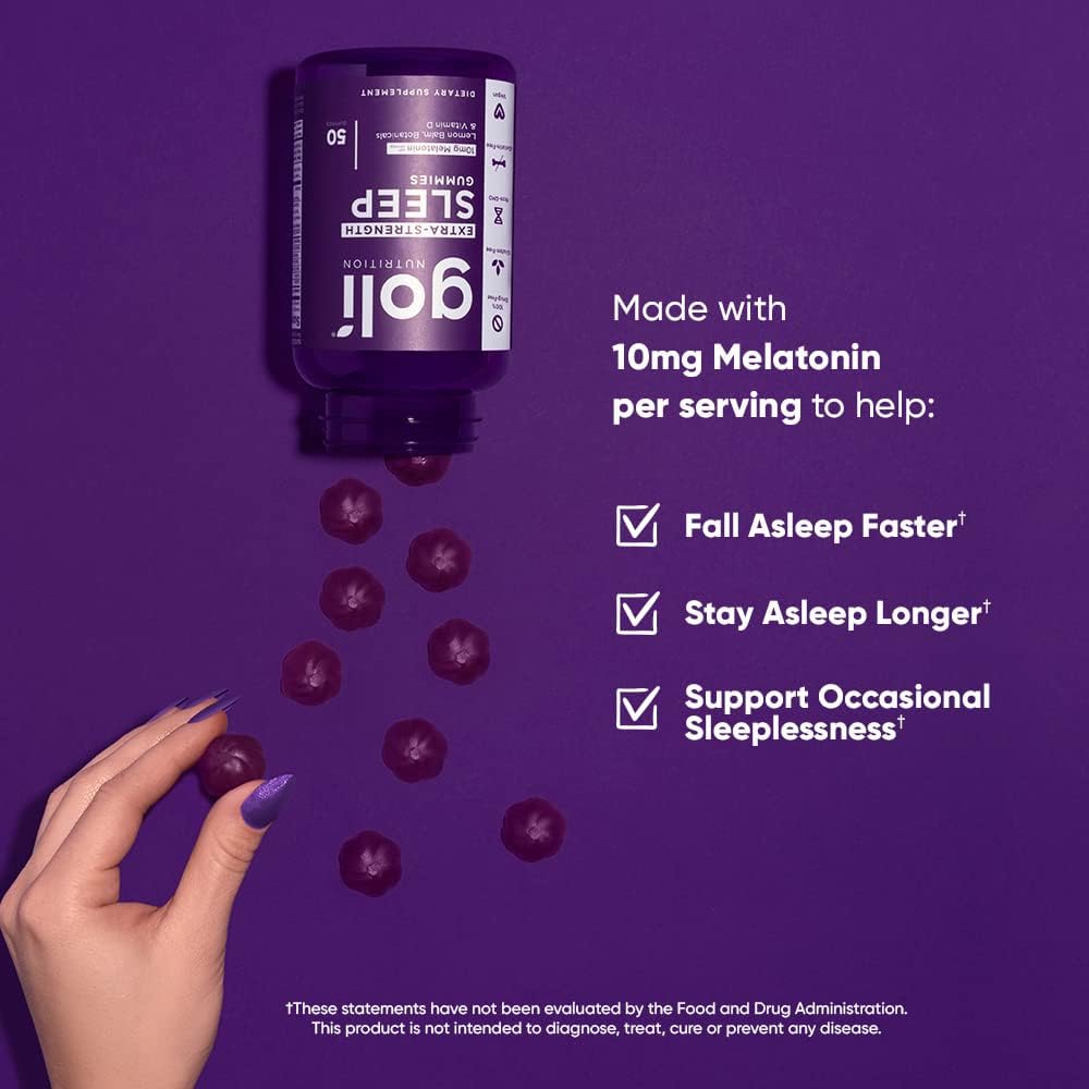 Goli Suplemento nutricional, gomita extra fuerte para dormir