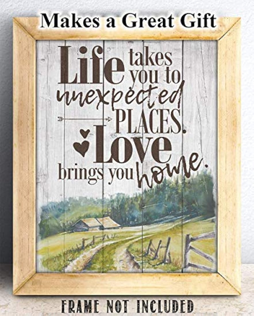 cartel sin marco La vida te lleva a lugares inesperados