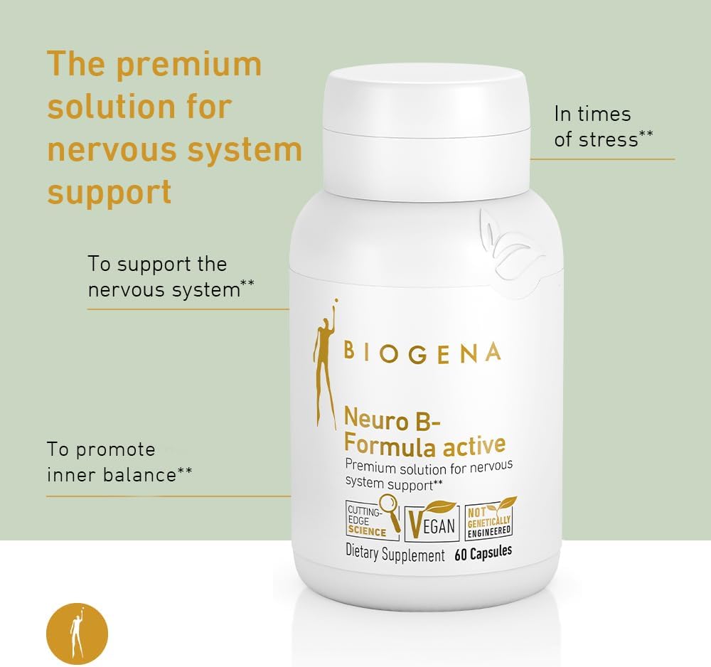 Complemento de B-Complejo Biogena, 8 vitaminas, Neuro B-Formula