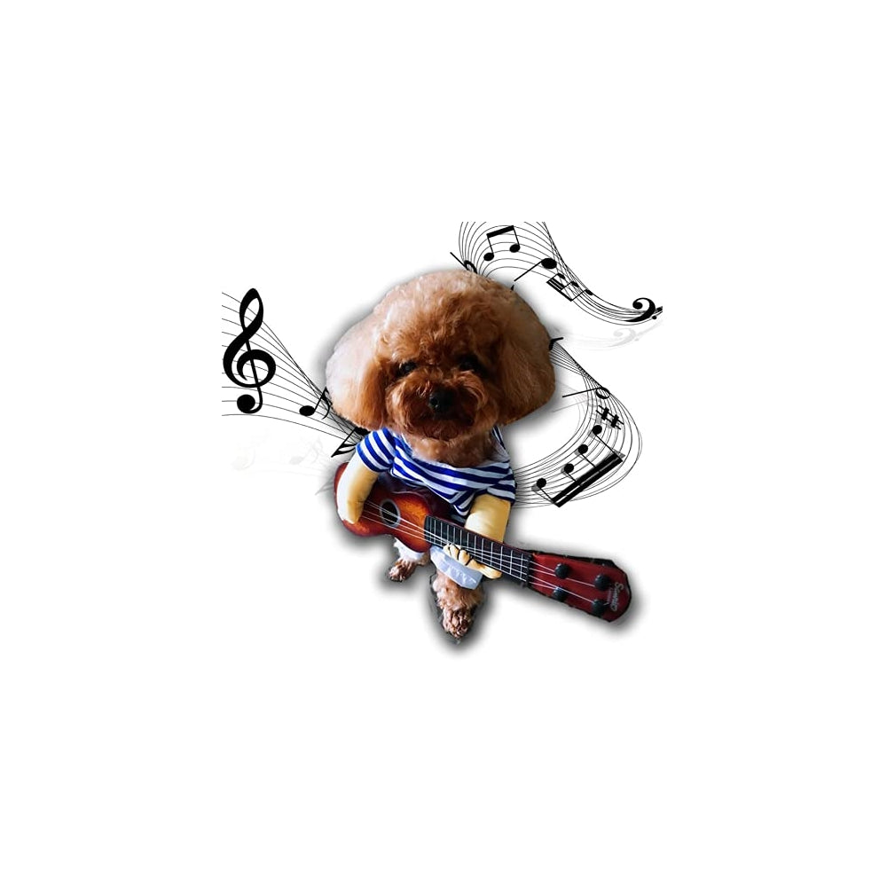 Disfraces de guitarrista para mascotas talla M