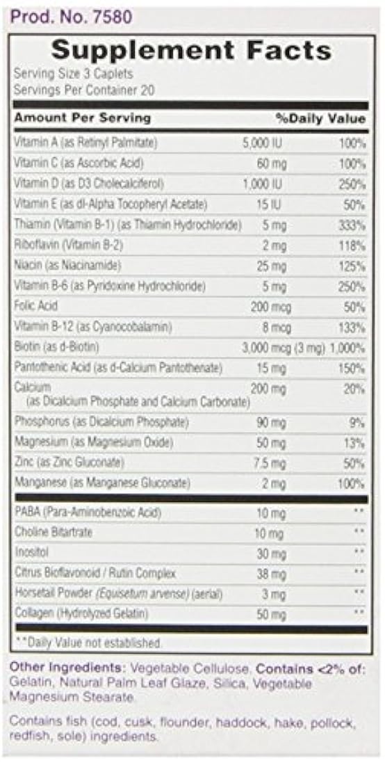 Nature's Bounty Hair, Skin and Nails, 60 cápsulas, 2