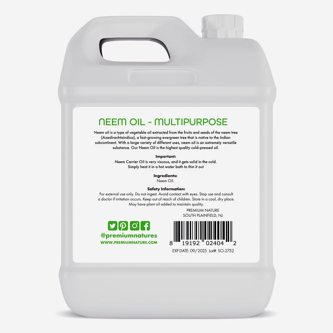 Suplemento Aceite de neem orgánico para la piel 100% puro