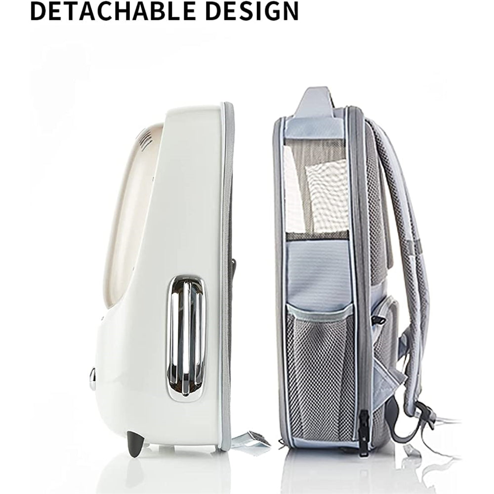 Mochila para gatos y cachorros con ventilador para viajes