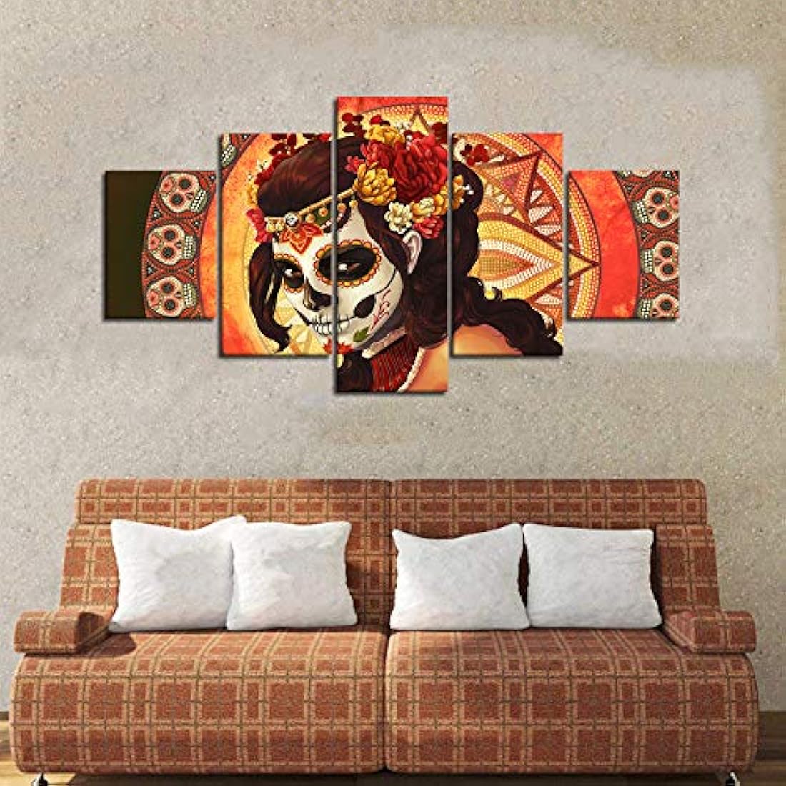 Pintura 5 Piezas Puente Calavera Cara
