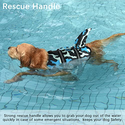 Dogcheer Chaleco salvavidas para perro, sirena de tiburón
