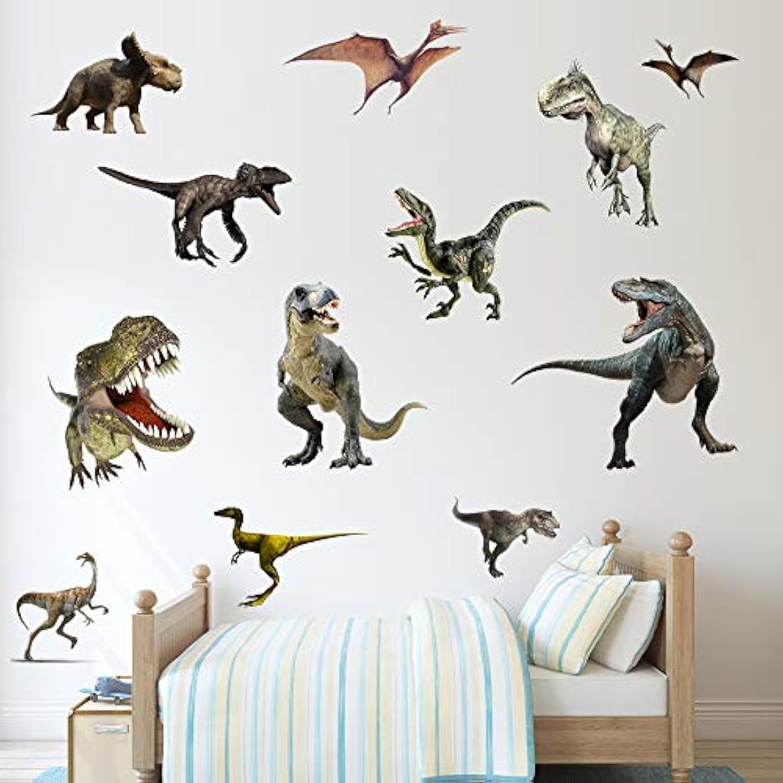 dinosaurio de acuarela de vinilo para habitacion de niños