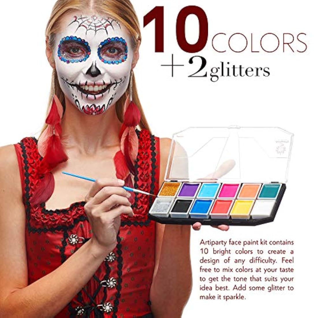 Kit de pintura facial para niños