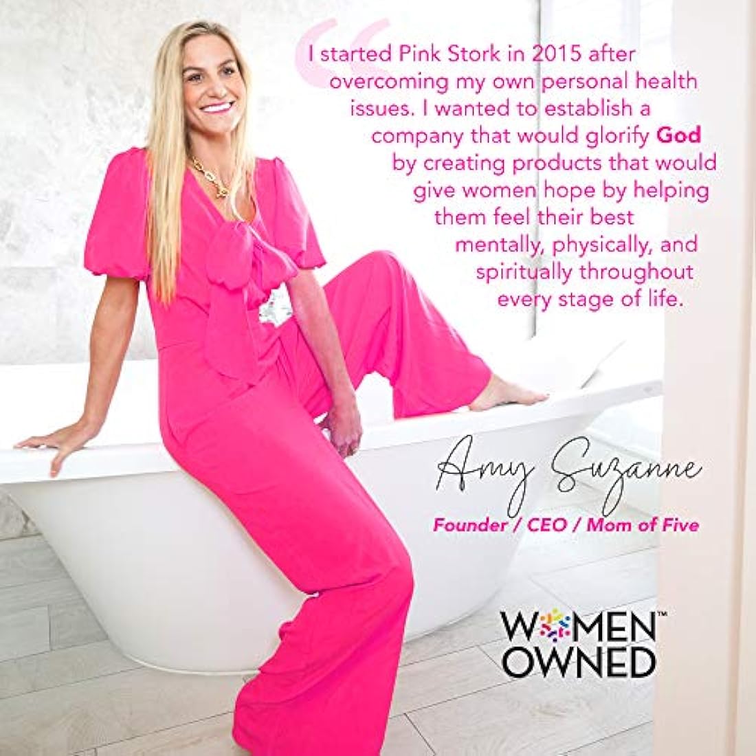 Pink Stork Premium Prenatal: vitaminas prenatales naturales + ingredientes orgánicos de alimentos enteros + folato + vitamina A + vitamina C + zinc + biotina, propiedad de las mujeres, 60 cápsulas