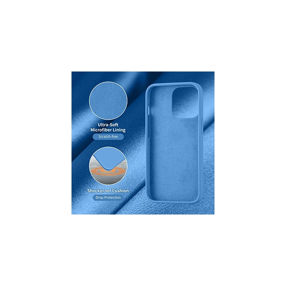 Fundas y Estuches de silicona para iPhone 13 Pro Azul