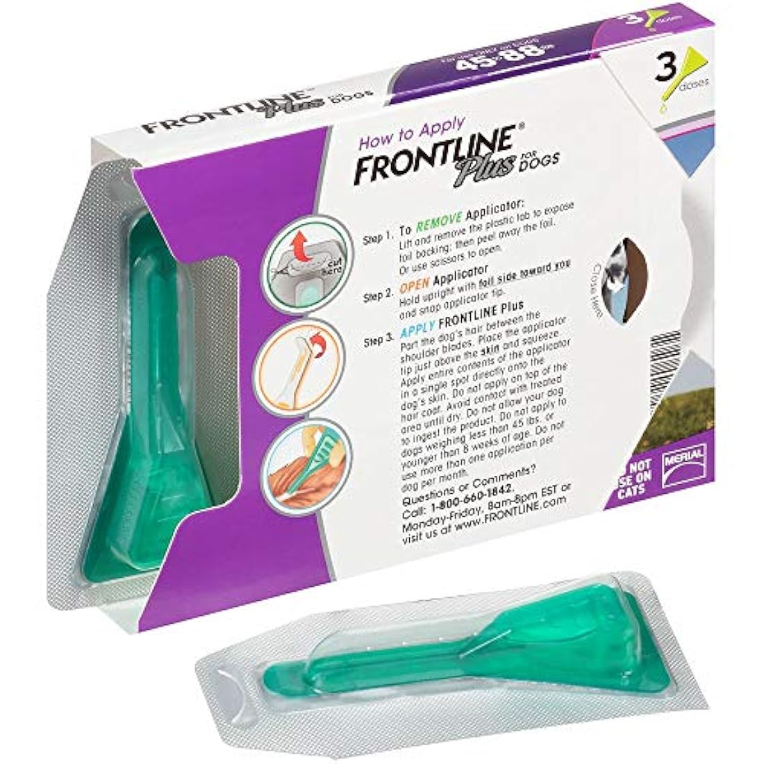 Tratamiento para perros pequeños pulgas y garrapatas.