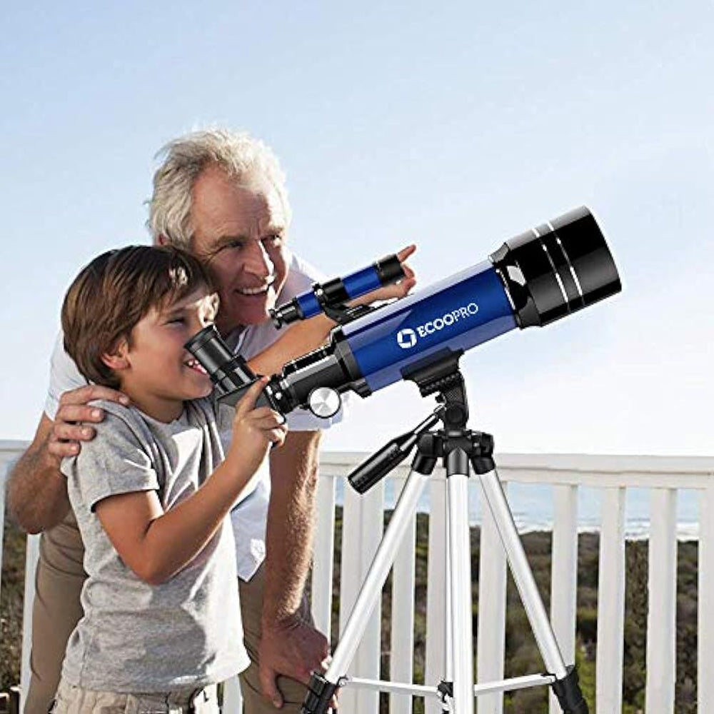 telescopio refractor de astronomía de 2.756 en trípode