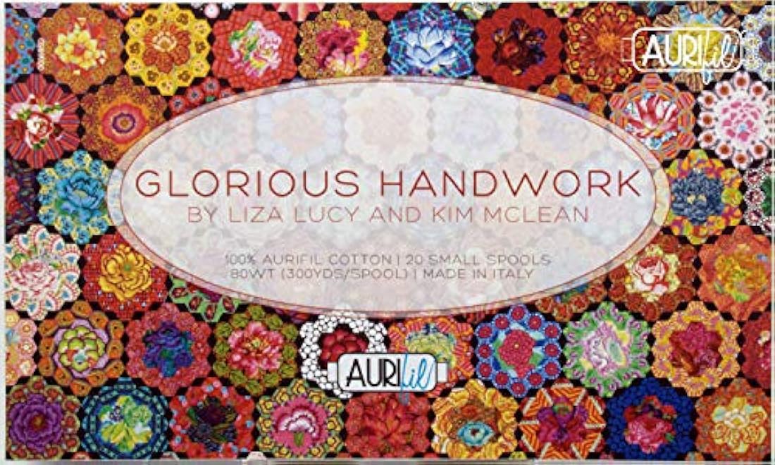 Aurifil Glorious - Juego de hilo de mano 20 pequeñas bobinas