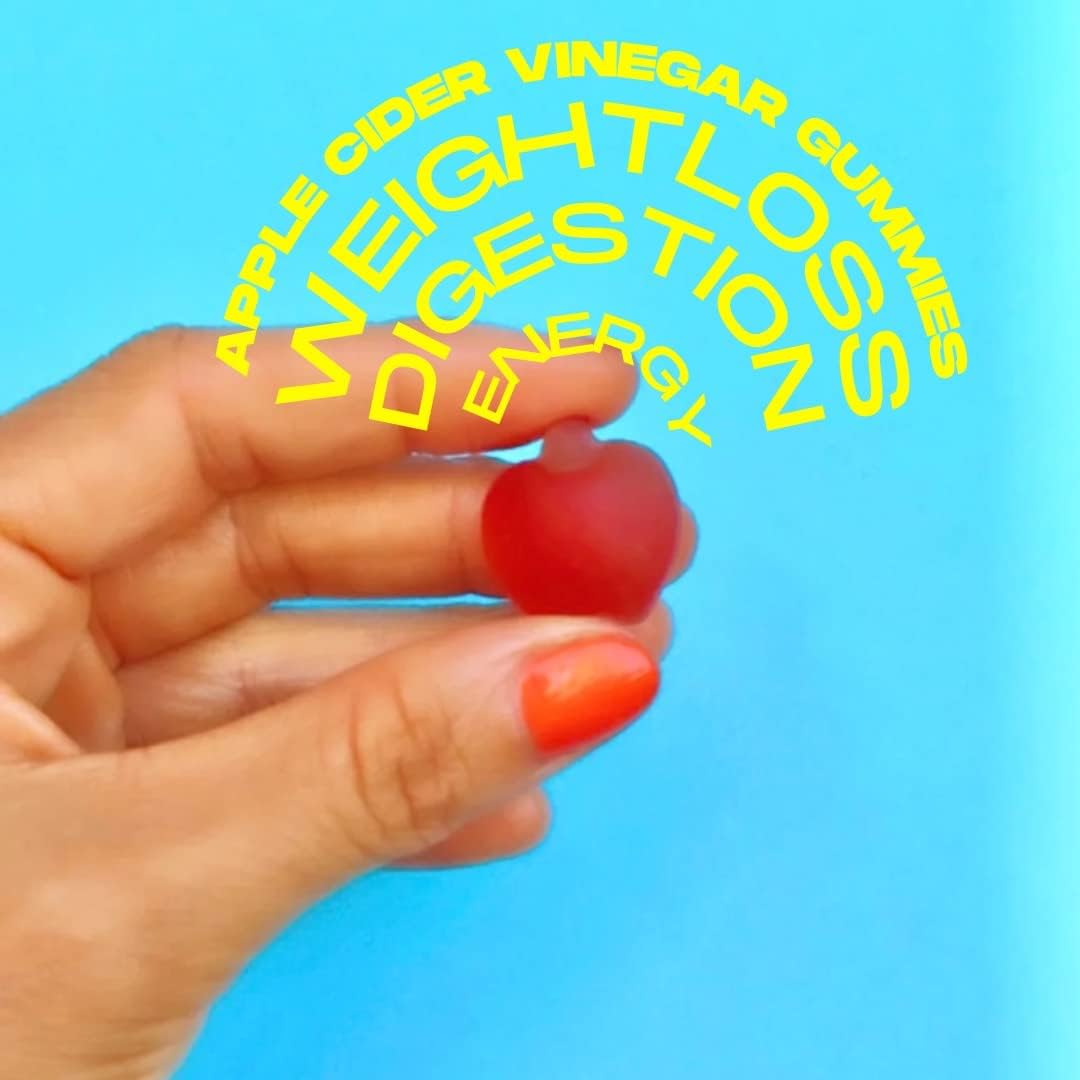 Gomitas de vinagre de sidra de manzana vitamina B-6 y B12