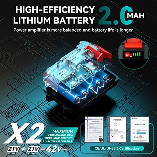 Seesii Mini motosierra inalámbrica 6 con baterías CH600