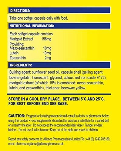 Suplemento para los ojos 90 cápsulas de un día