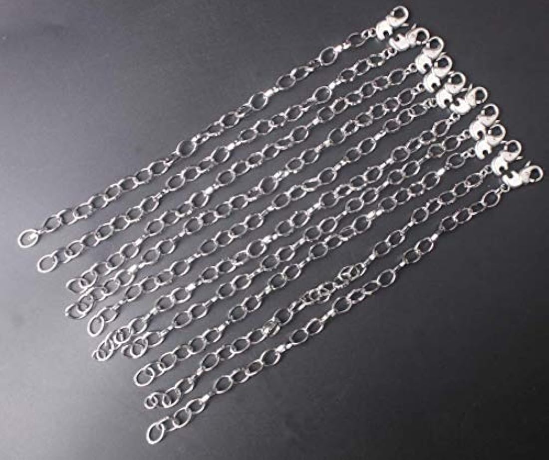 Pulseras y tobilleras - 10 pulseras de metal con cierre