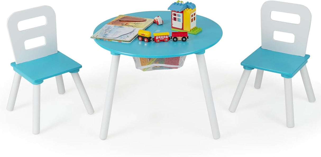 Juego de mesa y silla para niños de malla central muebles
