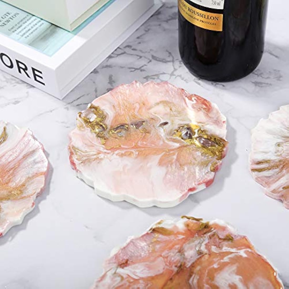 Moldes de resina para posavasos 4 unidades