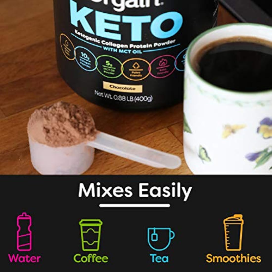 Orgain Grass Fed Proteína Hidrolizada de Colágeno Péptidos