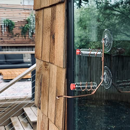 Comedero para colibríes de ventana de aluminio SWEET FEEDERS