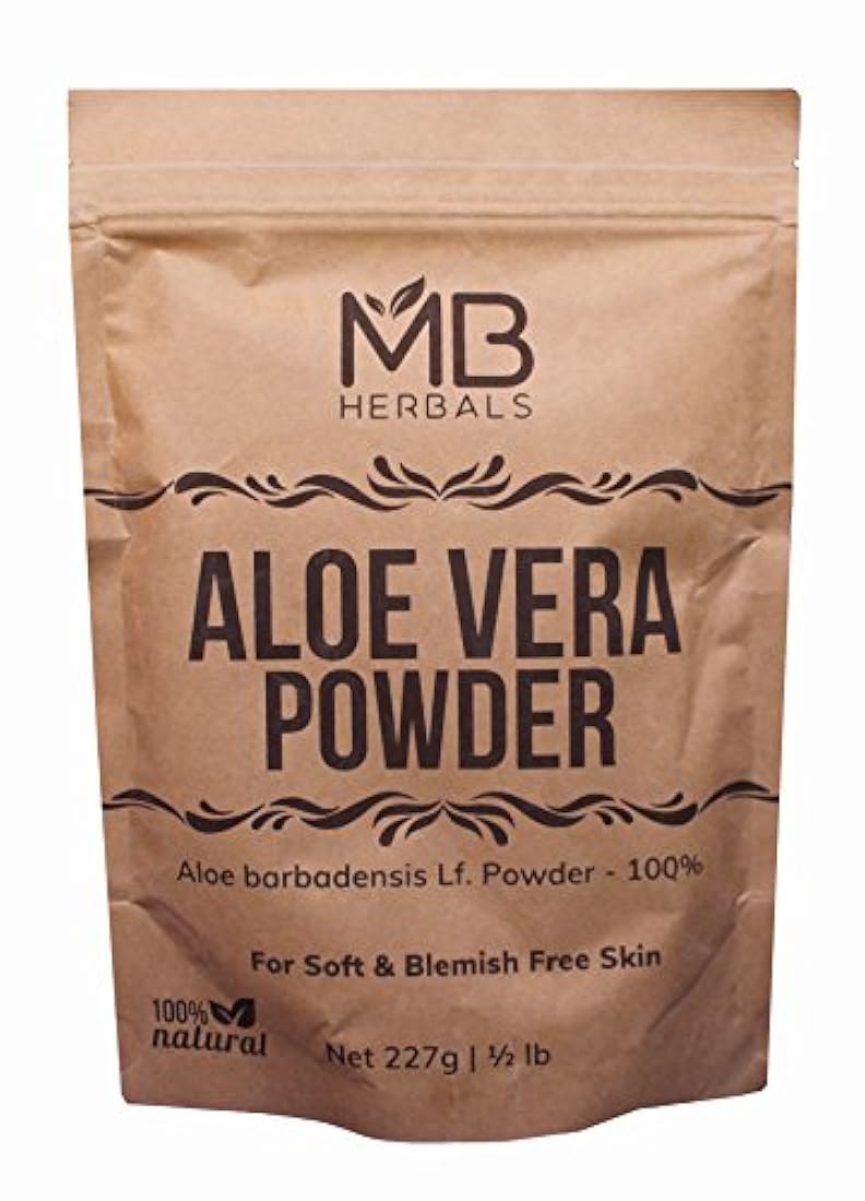 MB Herbals Aloe Vera Polvo y orgánico cultivado