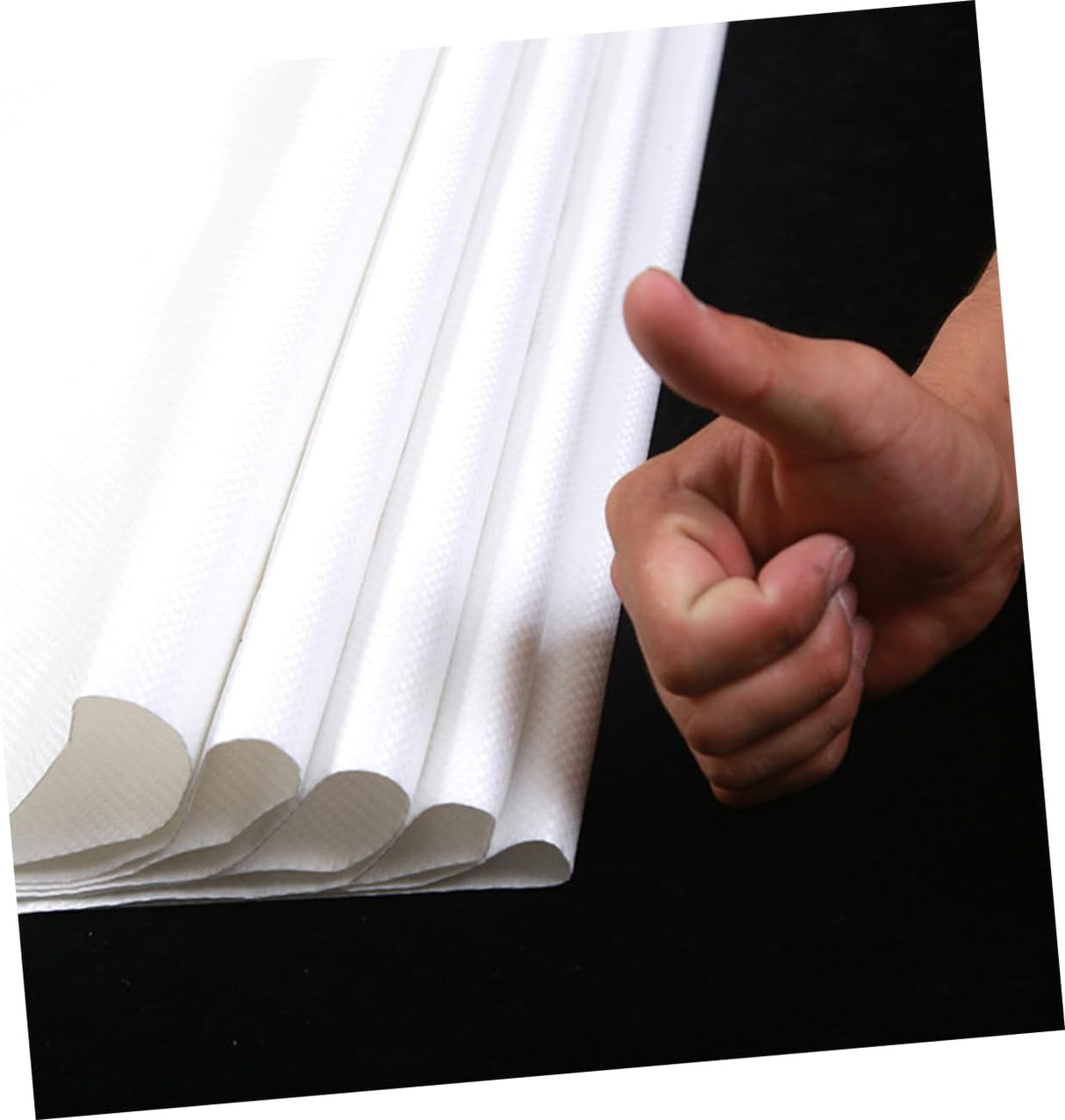 Gatuida Bolsa de embalaje 10 unids Sack Race Polywoven Bag Bolsa de piel de serpiente Bolsas de arena Saco de Gunny Bolsa de basura Bolsa de embalaje de laminación blanca