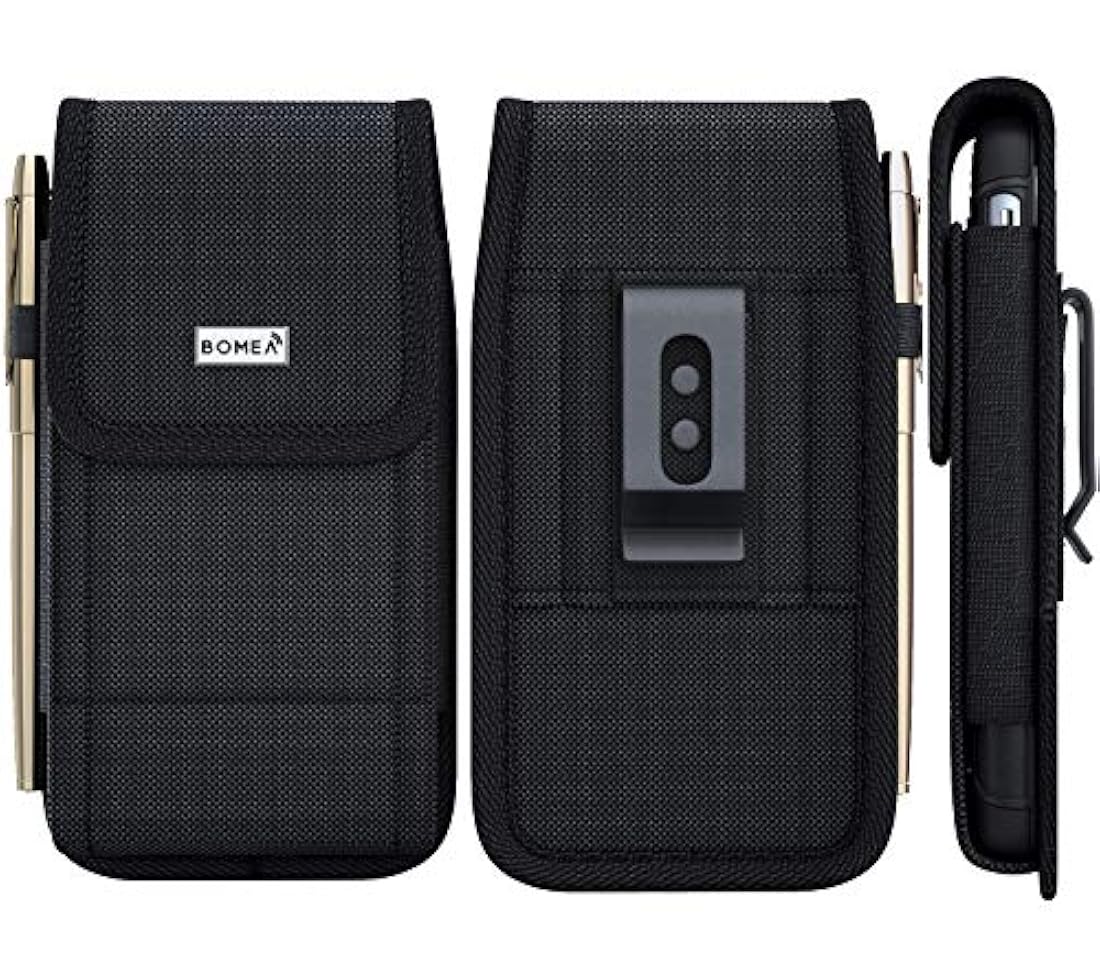 Bomea -Funda de nailon para iPhone 8, 6, 6S y 7,color negro