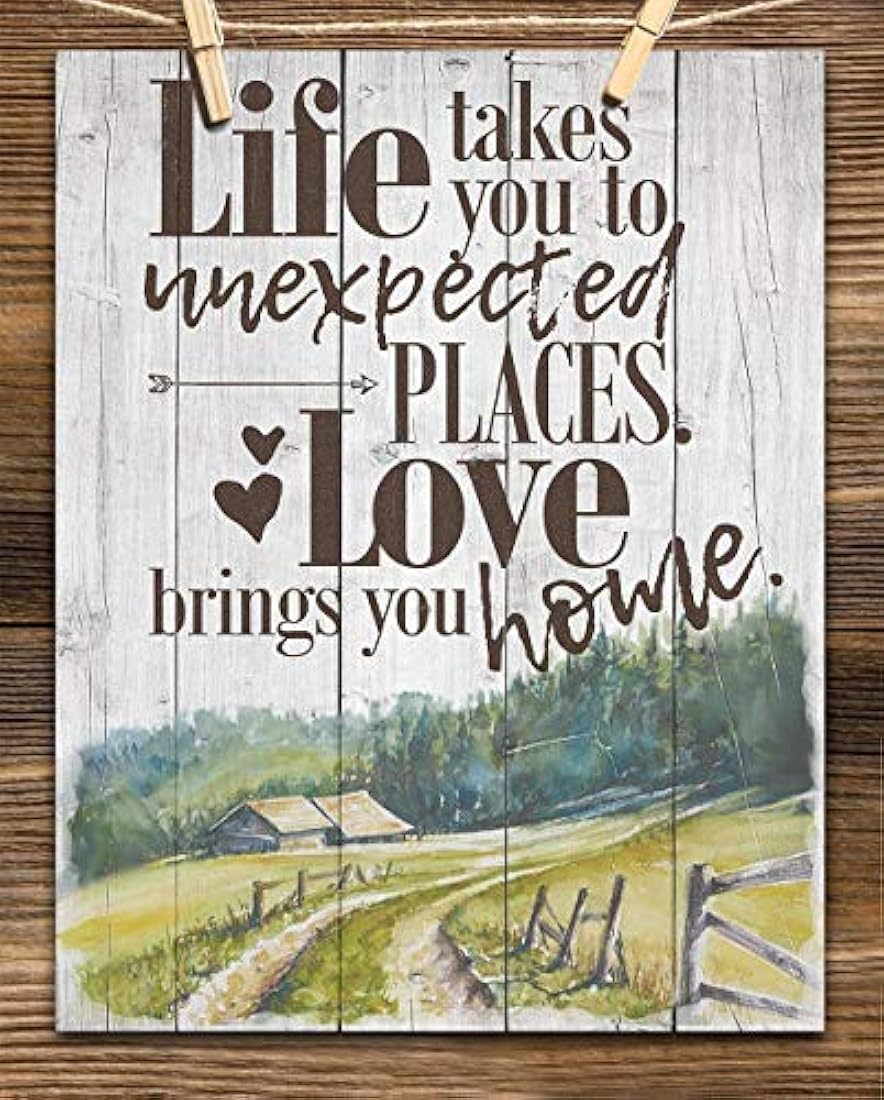 cartel sin marco La vida te lleva a lugares inesperados