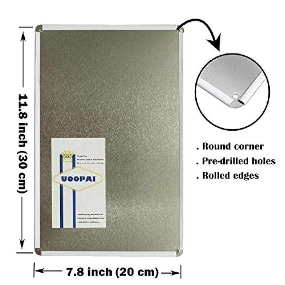 cartel de metal vintage