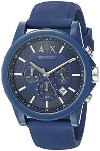 reloj de silicona azul para hombre
